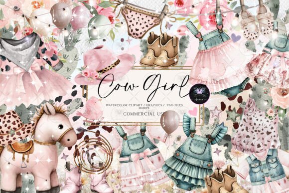 CowGirl Western Baby Watercolor Clipart: A Brand Designer’s Practical Review for Local Business Branding