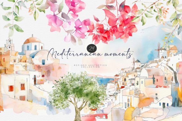 Mediterranean Watercolor Clipart Pink: A Designer’s Honest Review