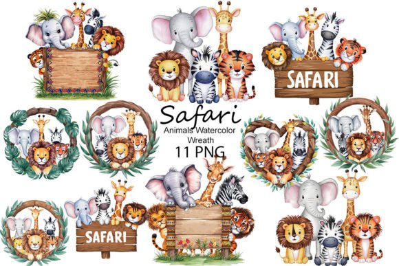 Safari Animals Watercolor Wreath: A Designer’s Take on Its Visual Impact and Practical Use