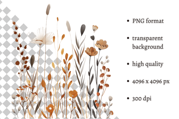 Watercolor Boho Wild Flowers Clipart Review for Real Embroidery Projects