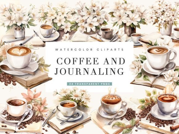 Watercolor Coffee and Journaling Clipart: A Designer’s Review for Branding and Marketing