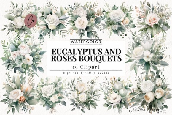 Watercolor Eucalyptus & White Roses: A Designer’s Honest Take for Real Embroidery Use