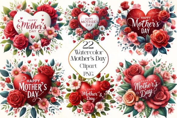Watercolor Happy Mother's Day Clipart: A Designer’s Review for Branding & Marketing