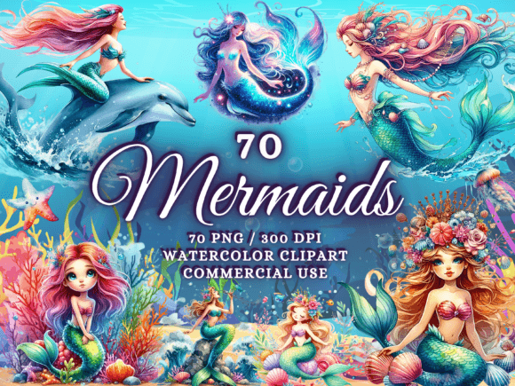 Watercolor Mermaids Clipart for Crafting: A Handmade Seller’s Honest Review